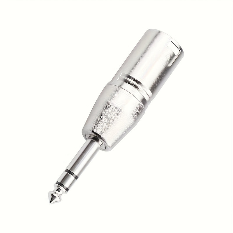 Adaptador TRS Estéreo a XLR de 1/4 Pulgada, Conector Masculino XLR a Cuarto de Pulgada (6.35 mm) para Audio Balanceado Compatible con Micrófonos y Mezcladores