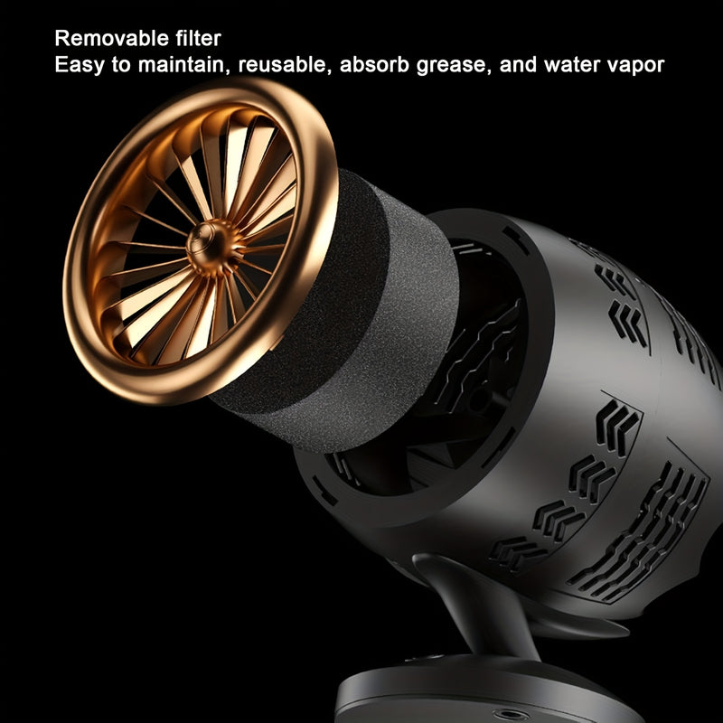 SENBOWE Campana Extractora Portátil - Alimentada por USB, 36V o inferior, no necesita batería, 1 filtro activo de repuesto, soporte de elevación ajustable multiángulo, ideal para parrillas de interior, olla caliente y cocina de RV, ventilación de olla ca