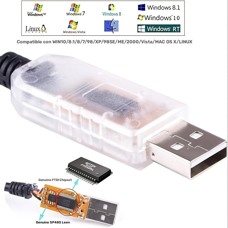 Adaptador de interfaz XLR 3 pines a DMX512 USB, compatible con el software Freestyler, para control de iluminación de escenario, controlador de luz, controlador de intensidad, conversor de serie RS485, cable de soporte, compatible con Windows 7/8/10, Mac