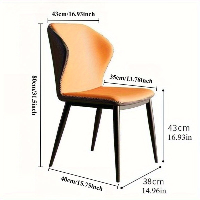 Butaca de Comedor Italiana de Lujo - Respaldo Alto con Cojín Reforzado, Asiento Tapizado, Diseño Moderno Clásico para Hogar, Restaurante, Hotel, Oficina - Áreas de Espera Elegantes - Superficie Fácil de Limpiar, Sillas para Comedor, Muebles de Hotel, Est