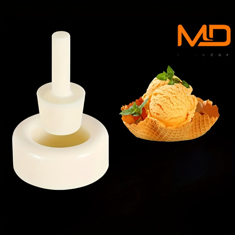 Kit para Hacer Conos de Helado, Molde DIY para Conos de Waffle, Plástico ABS Libre de Plomo, Molde para Hornillos y Rollos de Crema Crocante, Accesorio de Cocina para Hornear