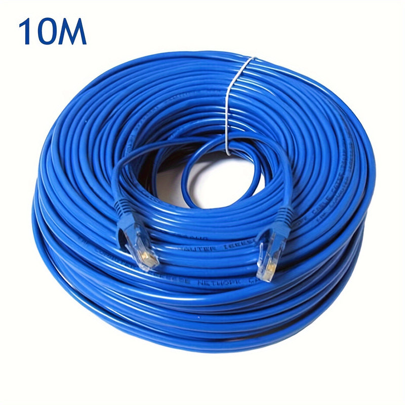 Cable Ethernet Cat 6, cable de parche Gigabit 1Gbps redondo RJ45, conector macho a macho de 8 pines EPS, cable de red de alta velocidad para PC/Xbox/PS4/PS5/modem/enrutador, 250Mhz - No requiere batería