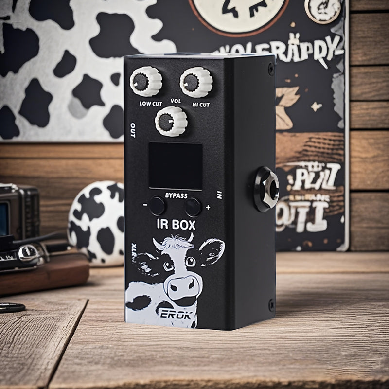 EROK IR-BOX Pedal de Efectos para Guitarra y Bajo con 32 Preseleccionados, Control por App Móvil, EQ de 9 Segmentos, Alimentación USB, Fabricado en China