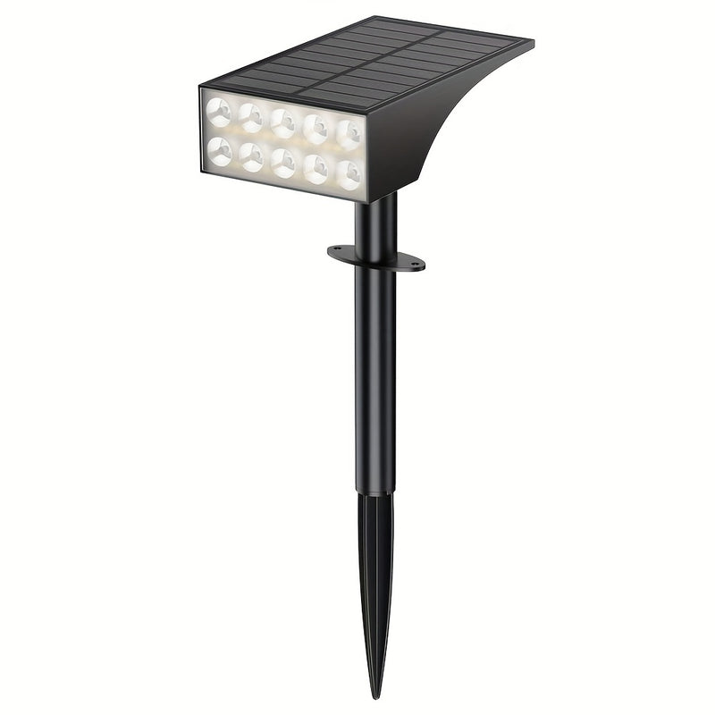 1/2/4/6/8/10pcs Luces Solares Exteriores Impermeables, 66 LED con 4 Modos de Iluminación, Luz Solar de Crepúsculo a Amanecer para Navidad, Halloween, Jardín, Bandera, Pasillo, Césped, Árbol (Cálido, Blanco Frío, Verde)