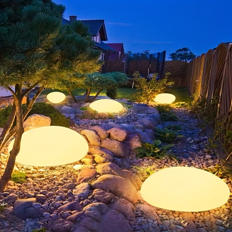 1 ud., luz solar para camino de guijarros, luz LED exterior, luz decorativa para jardín y césped, luz solar subterránea, vidrio esmerilado blanco, luz decorativa inalámbrica, decoración solar para patio, pasillo y piscina