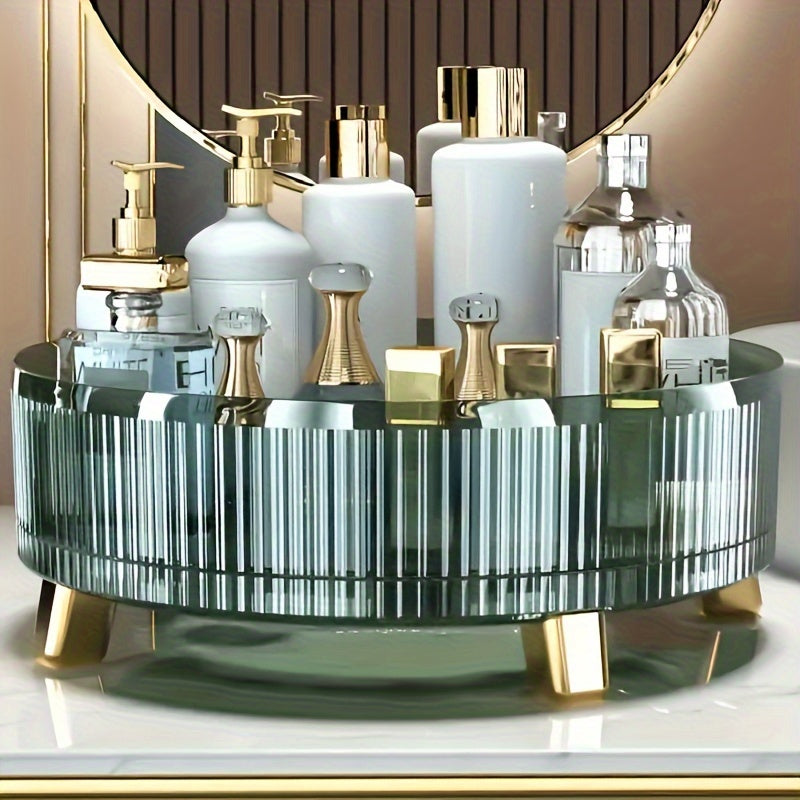 Organizador de Cosméticos de Gran Capacidad con Rotación de 360° - Ideal para Loción, Cuidado de la Piel y Almacenamiento de Maquillaje en el Baño o Tocador