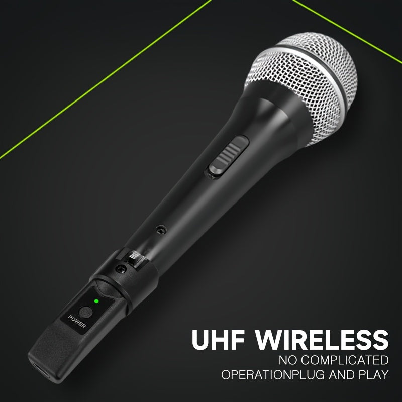 Transmisor y receptor inalámbrico de micrófono - Carga USB-C, control de volumen, compatible con XLR para actuaciones de micrófono dinámico, accesorios de interfaz de voz | Micrófono USB-C para grabación