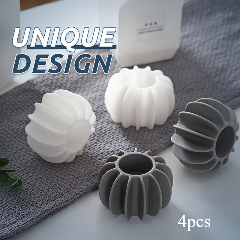 4 piezas de bolas de lavandería para eliminar pelo de mascotas - Reutilizables, no necesitan batería para lavadoras y secadoras - Ideales para ropa y ropa de cama, ayuda para lavar ropa|Diseño ventilado|Ayuda de lavandería reutilizable