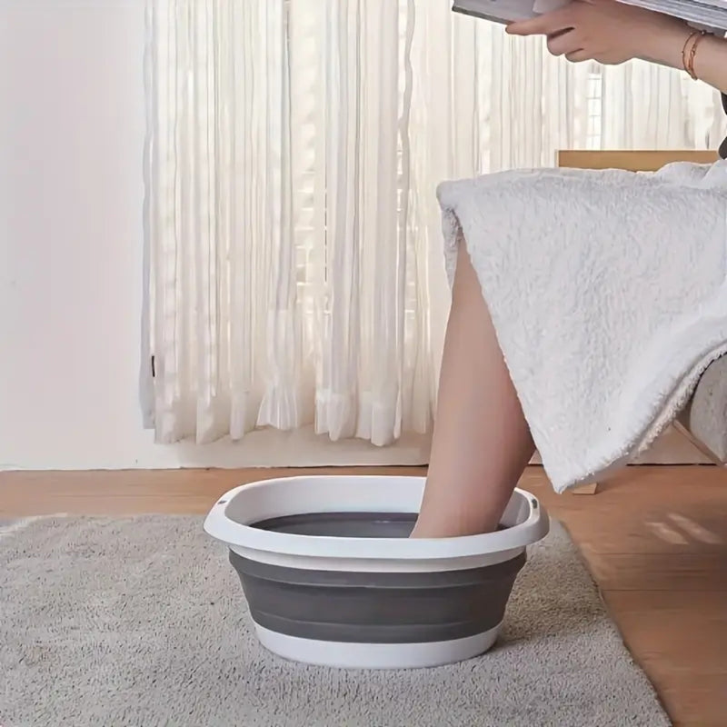 3 Tamaños - Fregadero Plegable, Lavabo, Bañera de Pies, Lavabo Plegable Portátil para el Hogar, Dormitorio y Camping, Lavabo de Viaje Multifuncional, Baño de Pies y Lavado de Camperos, Ahorro de Espacio, Suministros de Baño