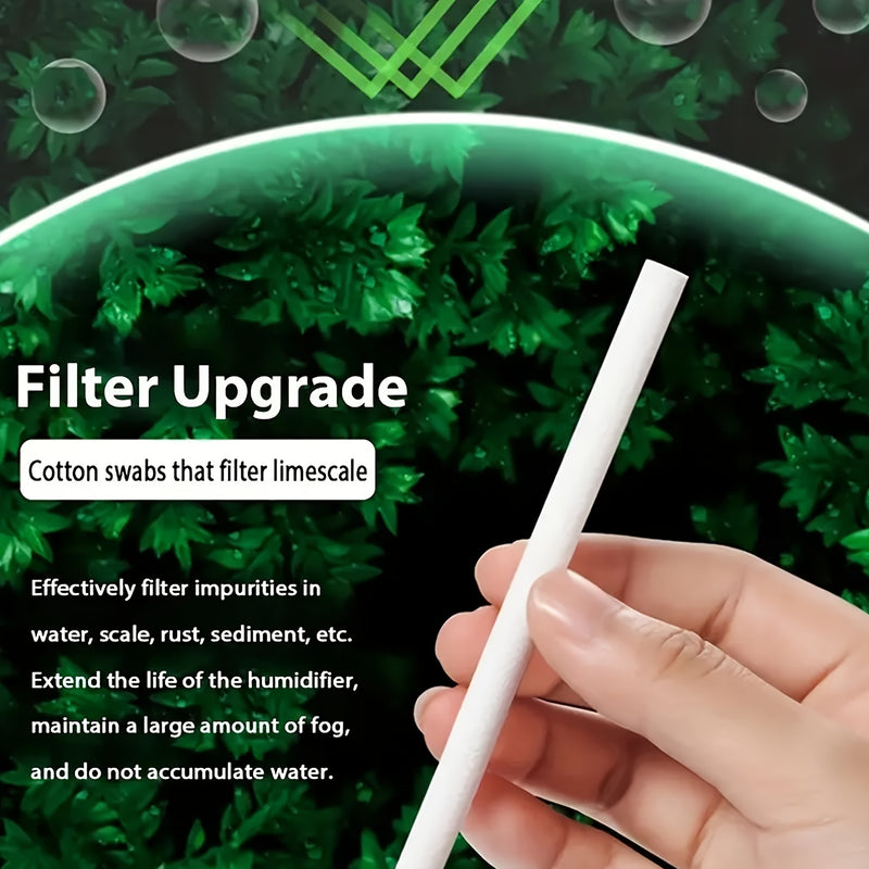 10/20/30 Piezas, Paquete, Filtro De Humidificador De Repuesto, Alta Absorción Y Elasticidad Algodón PC Para Aromaterapia Y Producción De Niebla