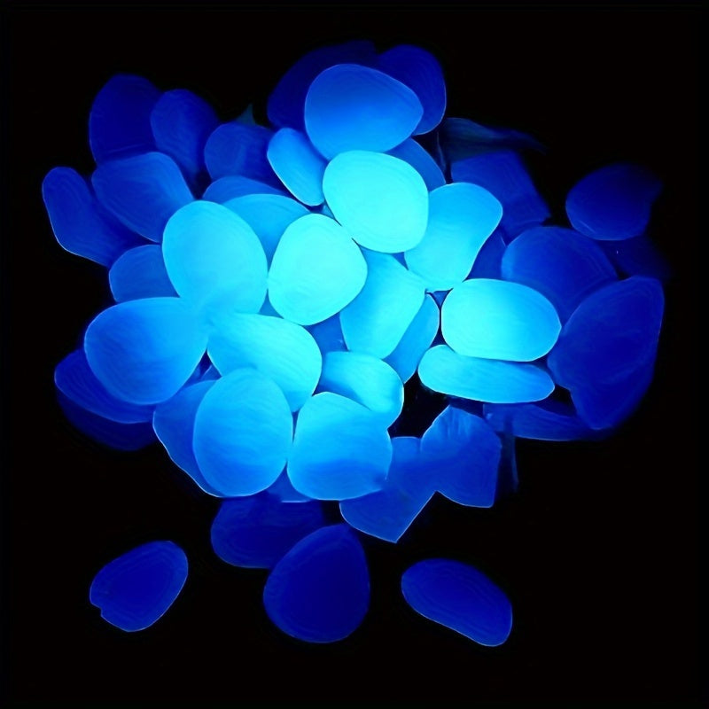 Piedras luminosas vibrantes, 1200 piezas, para decorar jardines, espacios y aceras, con arte metálico para jardín