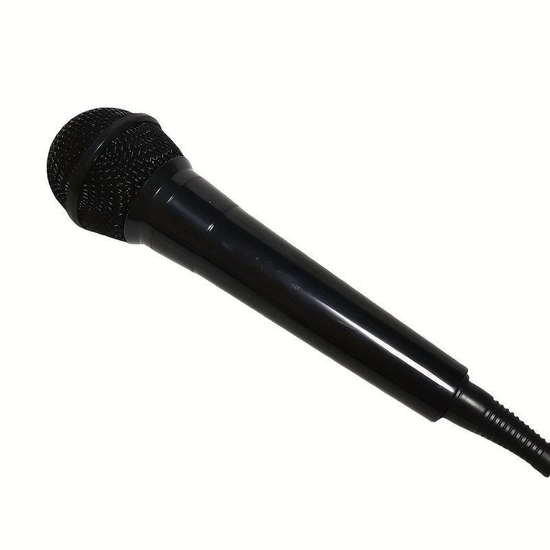 Micrófono de mano negro con cable y cubierta de espuma - Micrófono dinámico cardioide para karaoke, canto y oratoria | Ideal para entretenimiento en casa y uso profesional, micrófono de karaoke | Grado profesional | Micrófono duradero