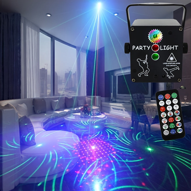 Lámpara LED RGB 3 en 1 versátil con control remoto y activación por sonido, para fiestas, bodas y celebraciones, luz estroboscópica, iluminación para escenarios, Día del Padre, Día de la Madre
