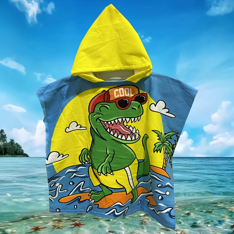 Toalla de baño infantil con diseño de caricaturas, ideal para playa y piscina