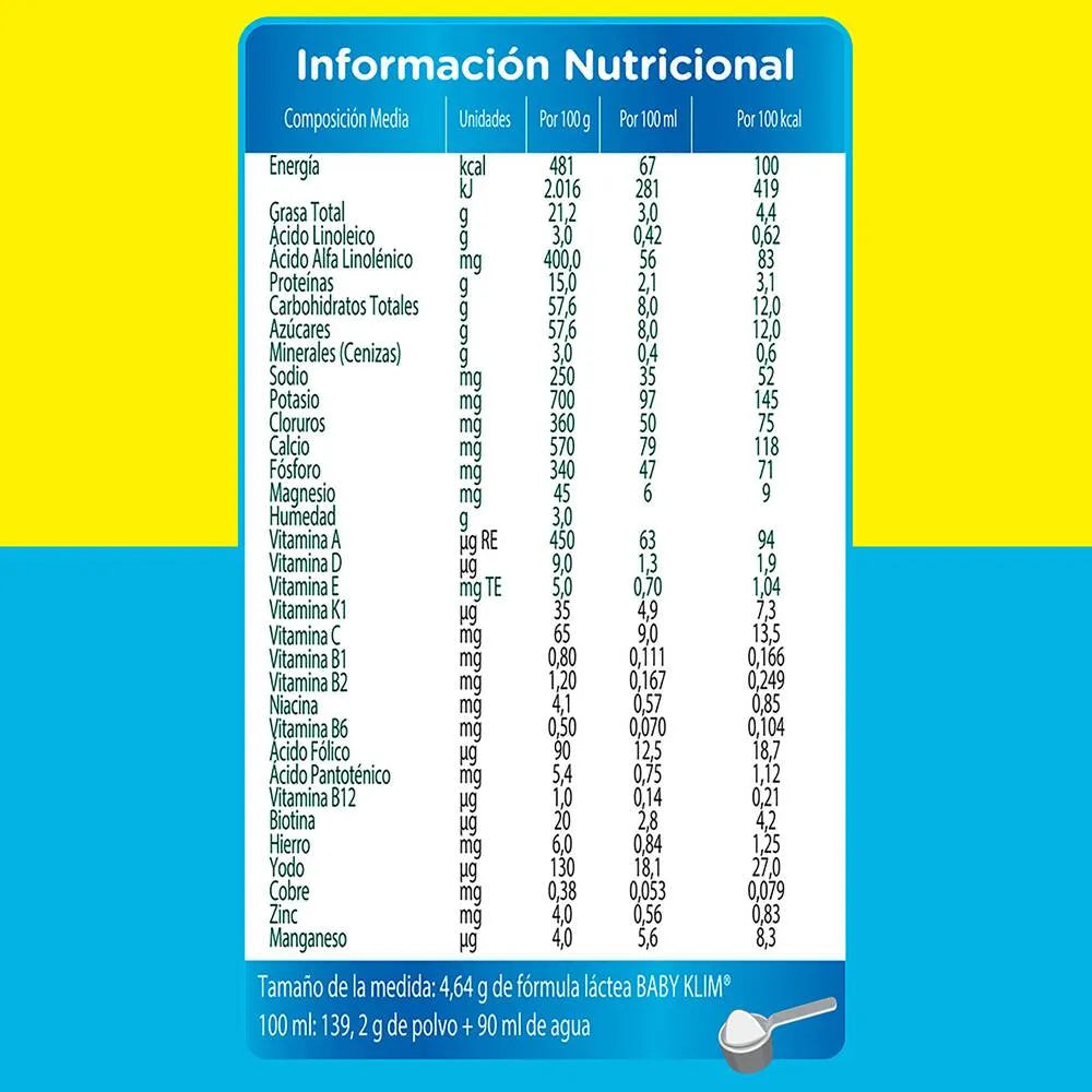 LECHE BABY KLIM 1 X 800GR NESTLE