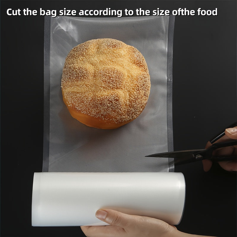 Un paquete de 4 bolsas de vacío de 3 metros de tamaño múltiple, adecuadas para diversas necesidades de almacenamiento de alimentos - Las bolsas de vacío texturizadas mantienen la frescura máxima, lo que las hace una elección ideal tanto para uso doméstic