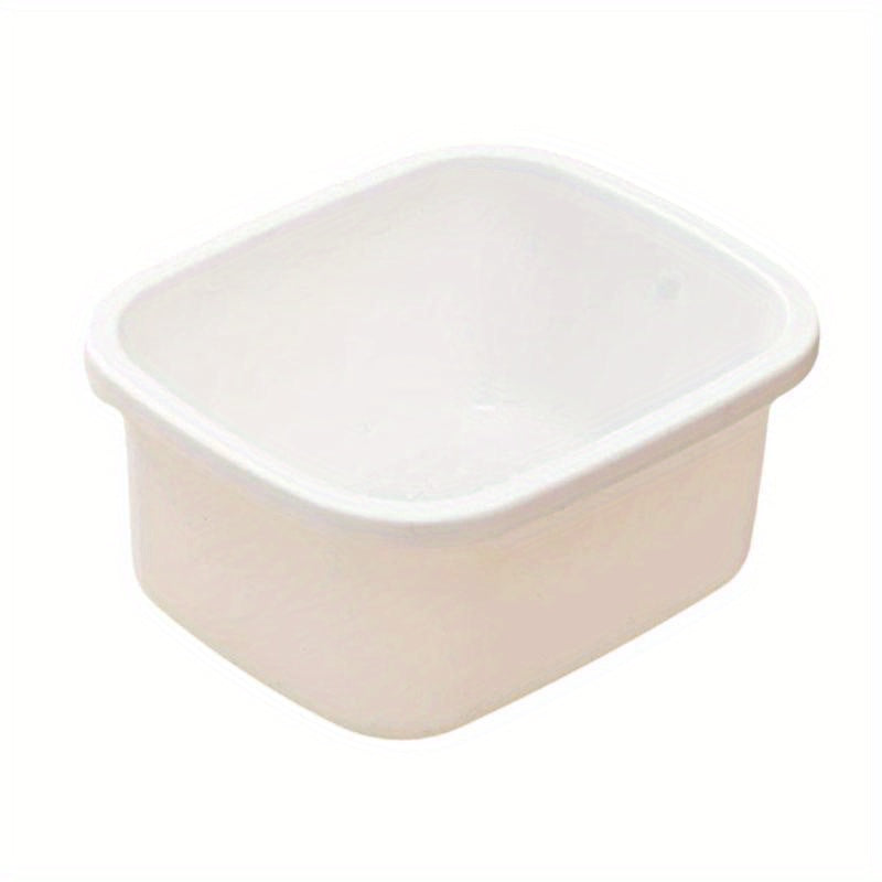 Baño de pies para spa de pies y lavabo de piernas para uso doméstico, aislamiento térmico, masaje, baño de pies, plástico, crema espesa, blanco