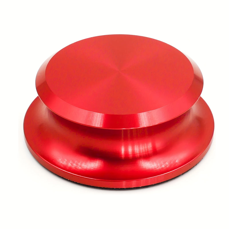 1 pieza de estabilizador de peso de vinilo de alta calidad para discos de vinilo - Diseño rojo y negro, mejora la calidad del sonido y la durabilidad, se adapta a la mayoría de los tocadiscos, estabilizador de discos de vinilo, accesorio para tocadiscos,