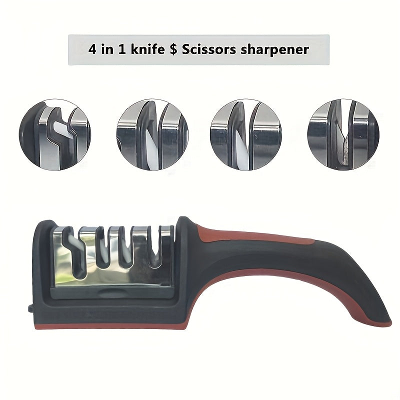 Afilar cuchillos profesional nivel 4 - piedras de afilado de acero al tungsteno, diamante y cerámica, adecuadas para cuchillos de cocina