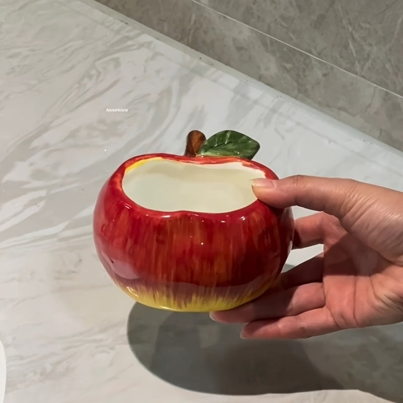 Portacepillos y vaso con forma de manzana innovador, opciones de tres o cuatro agujeros, versátil para el hogar, duradero y resistente