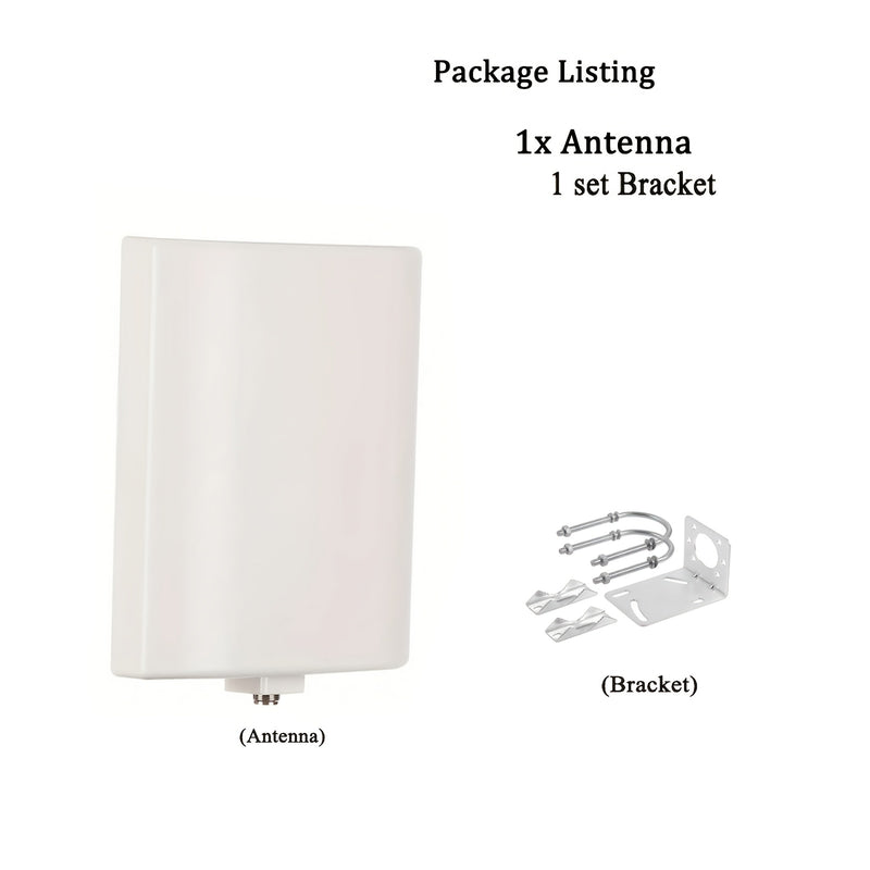 Panel de antena WiFi de doble banda - Ganancia de 15dBi, alcance largo al aire libre, direccional para routers inalámbricos y tarjetas de red, antena compacta con instalación fácil para conectividad de Internet en casa, routers WiFi para PC, conectividad