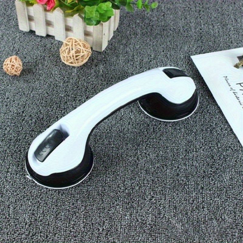 Manija de ducha de seguridad antideslizante con mejoras de succión mejorada, diseño duradero de plástico, no requiere batería ni energía, adecuado para azulejos, vidrio y superficies duras, asistencia de equilibrio, accesorios de baño.