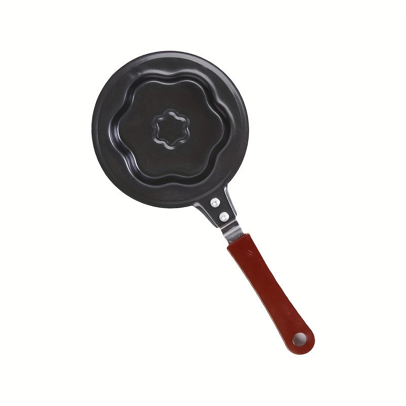 1pc Olla para freír huevos, Mini olla para freír huevos para el desayuno, Olla para freír huevos de dibujos animados de variedades variadas, Olla para huevos antiadherente en forma de corazón, Sartenes para tortillas de varias formas, Utensilios de cocin
