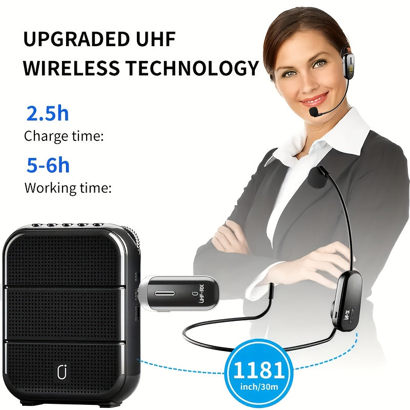 Sistema de micrófono inalámbrico JYX U-200 con pantalla LED, USB-C y conector de 3,5 mm, sonido claro y original de alta calidad, adecuado para fitness, enseñanza, actuaciones, sistemas de sonido y podcasts.