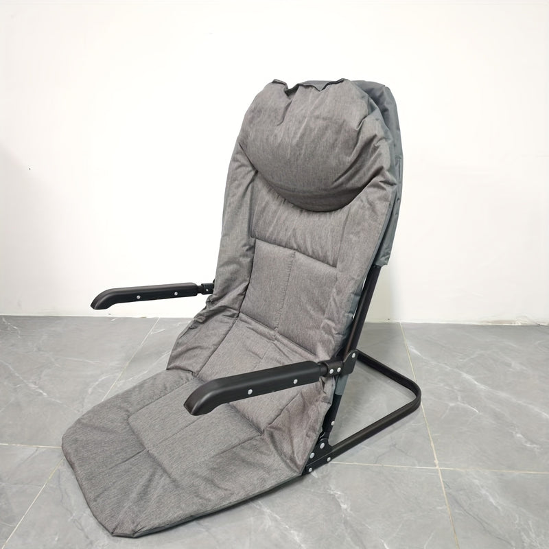 1pc Silla Plegable Portátil Ligera - Compacta, Fácil de Transportar, Ideal para Acampar, Viajar y Salidas a la Playa, Estructura Metálica Resistente con Asiento de Tela Cómodo, Silla Exterior Plegable