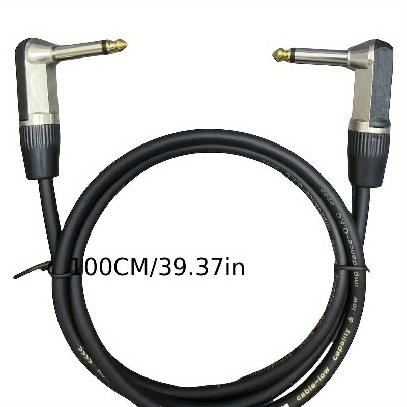 Cable de Amplificador para Guitarra y Bajo Eléctrico Premium - 3.05 metros / 6.1 metros, Sonido de Alta Fidelidad, Diseño Duradero y Flexible, Compatible con Todos los Instrumentos Musicales, Conectores Metálicos para Computadoras, Portátiles, DVD, Altav