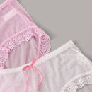 Set de bragas finas ribete con encaje 4 paquetes