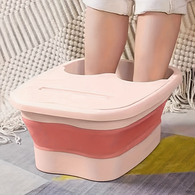 Baño Plegable para Pie - Tubería Grande de Remojo, Sin Aroma, Funcionamiento Manual, No Requiere Baterías