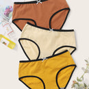 3 piezas set de bragas unido en contraste