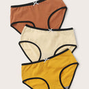 3 piezas set de bragas unido en contraste