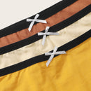 3 piezas set de bragas unido en contraste