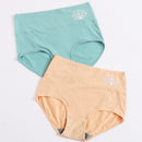 2 piezas set de bragas de cintura alta con abertura