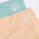 2 piezas set de bragas de cintura alta con abertura