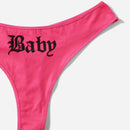 Set de lenceria con patron de corazon sin tira