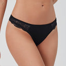 Lenceria De Tanga De Encaje Con Contraste