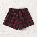 Shorts Bolsillo A cuadros Casual