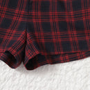 Shorts Bolsillo A cuadros Casual