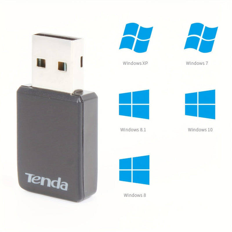 Adaptador inalámbrico Tenda U9 AC650Mbps, doble banda, autoinstalación, USB, 802.11ac, Ethernet, receptor inalámbrico ZZM TRADING