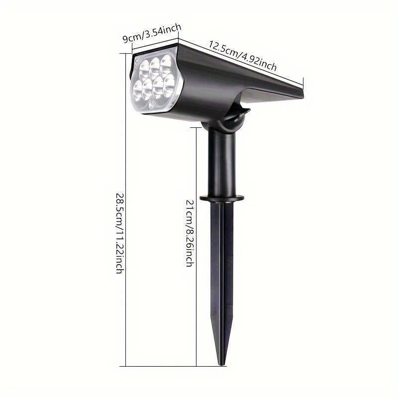 1pc Luz Solar Exterior para Jardín, Iluminación Decorativa para Villa y Césped