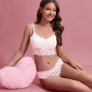 Mujer sexy dulce con encaje azul unicolor cheeky Bikini Ropa interior