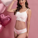 Mujer sexy dulce con encaje azul unicolor cheeky Bikini Ropa interior