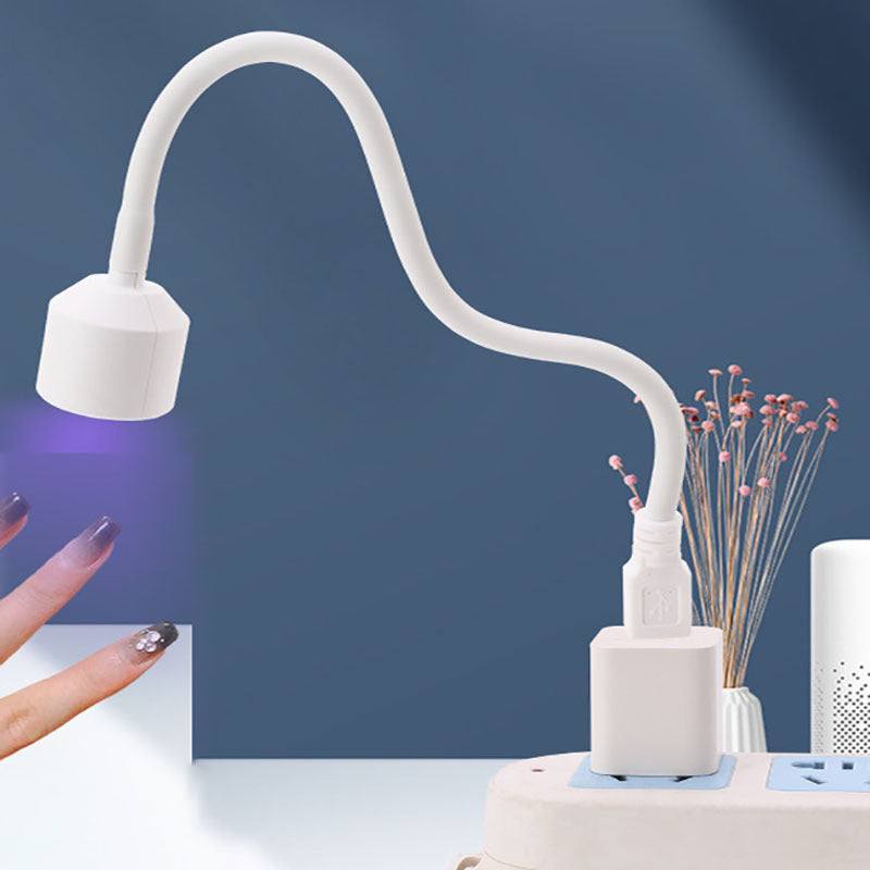 Secador de Uñas LED Mini - Secado Rápido para Esmalte en Gel, Portátil con Alimentación USB sin Olor, Diseño Compacto para Manos y Pies, Luz LED Blanca y Morada para Cuidados de Manicura y Pedicura Rápidos