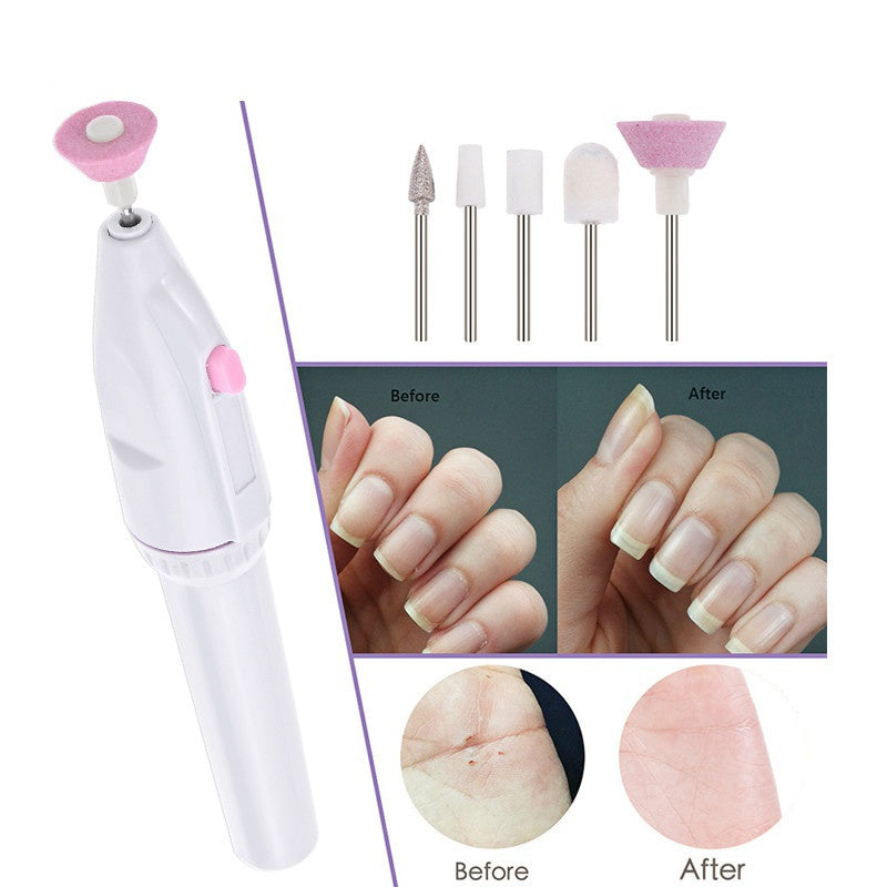 Lima eléctrica profesional, set de 5 en 1 para manicura y pedicura, pulidora y cortadora de uñas eléctrica