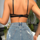 Lenceria Con Sujetador De Aro Y Encaje Contrastante