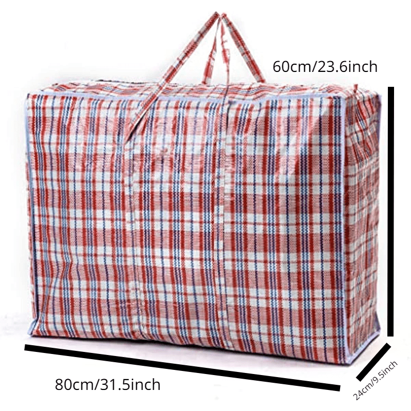 1pc Bolsa de Almacenamiento Multiusos Jumbo - Resistente, con Cierre, Reutilizable, para Mudanzas y Organización de Ropa