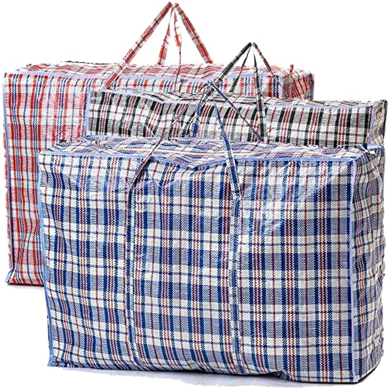 1pc Bolsa de Almacenamiento Multiusos Jumbo - Resistente, con Cierre, Reutilizable, para Mudanzas y Organización de Ropa